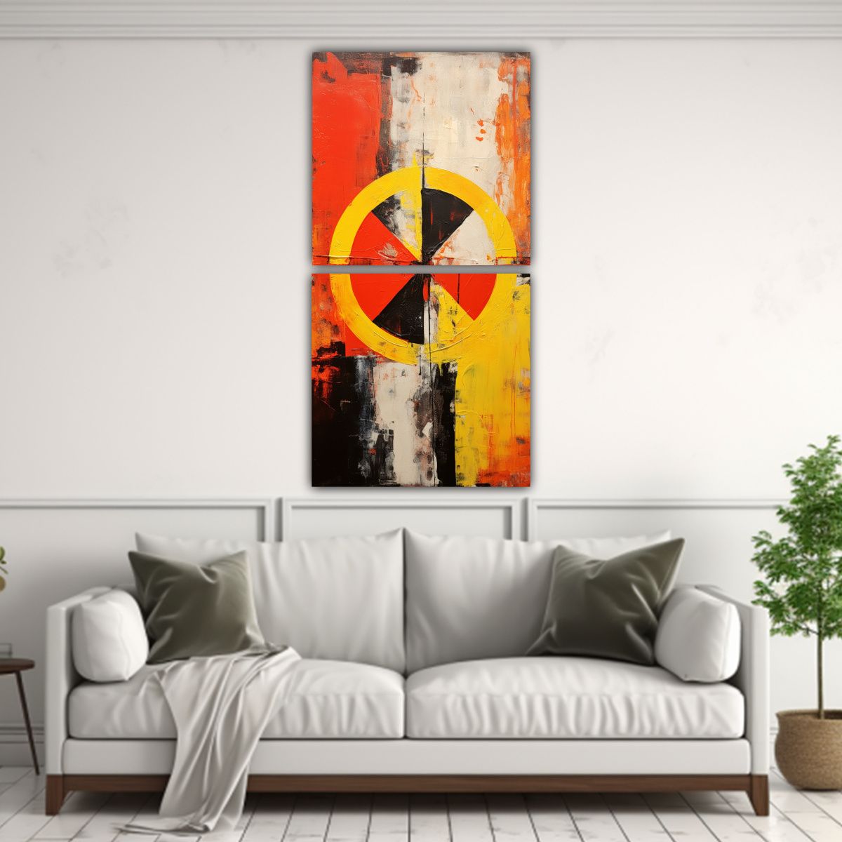GENERICO - Pintura Abstracta Minimalista De Tema Moderno En 50x100 Cm
