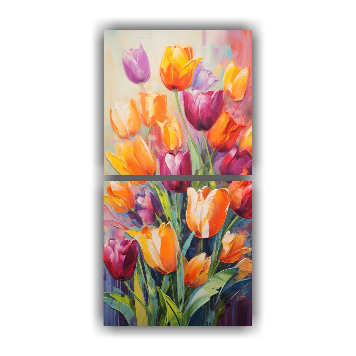 GENERICO - Lienzos Tonos Elegancia Con Tonos Vibrantes 20x40 Cm