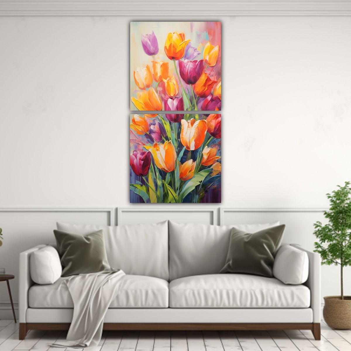 GENERICO - Lienzos Tonos Elegancia Con Tonos Vibrantes 20x40 Cm