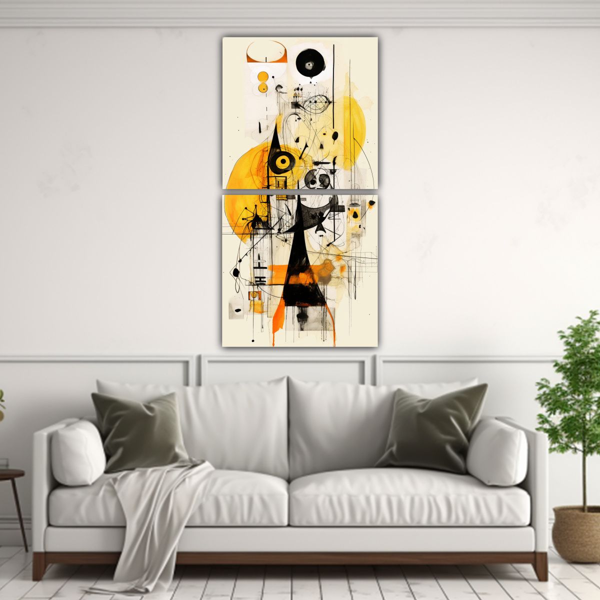 GENERICO - Conjunto De Telas En Bastidor Con Motivos Ocultos 50x100 Cm