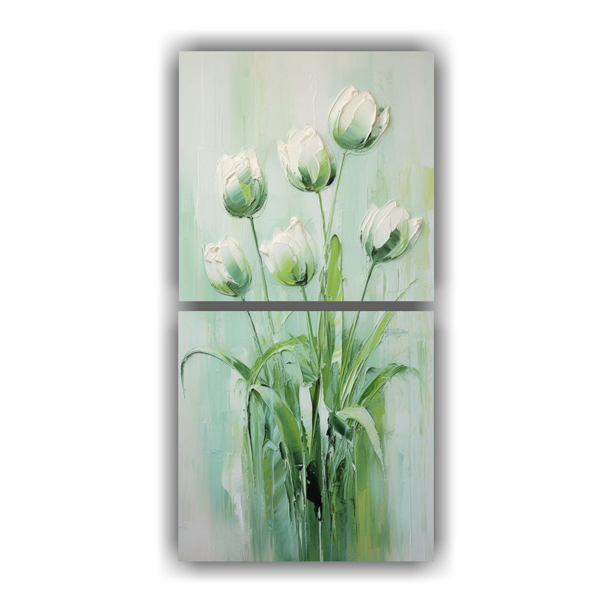 GENERICO - Set 2 Cuadros De Colores Para Habitación Con 30x60 Cm