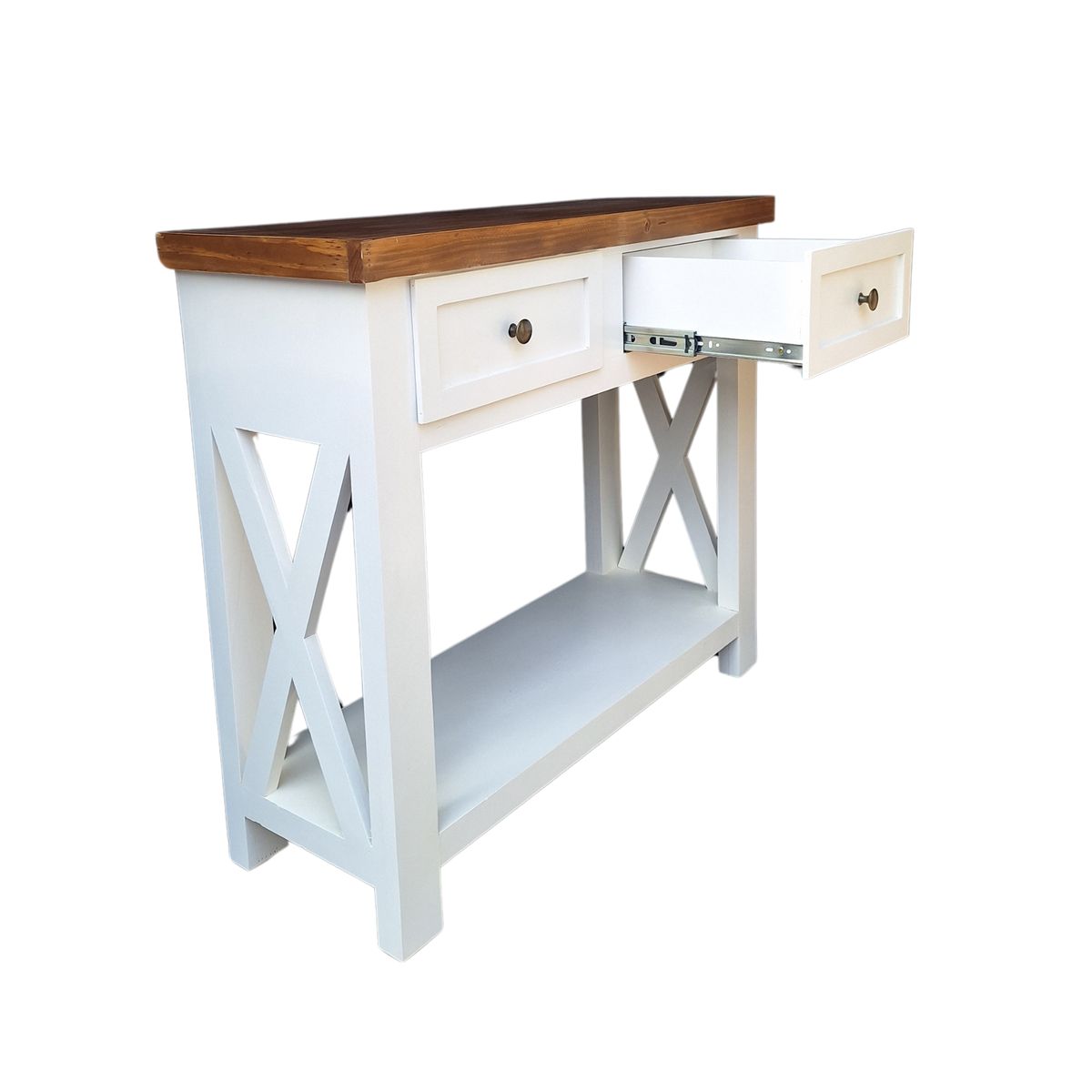 CASAHOGGAR - Mueble Arrimo Urbino 2 blanco bicolor