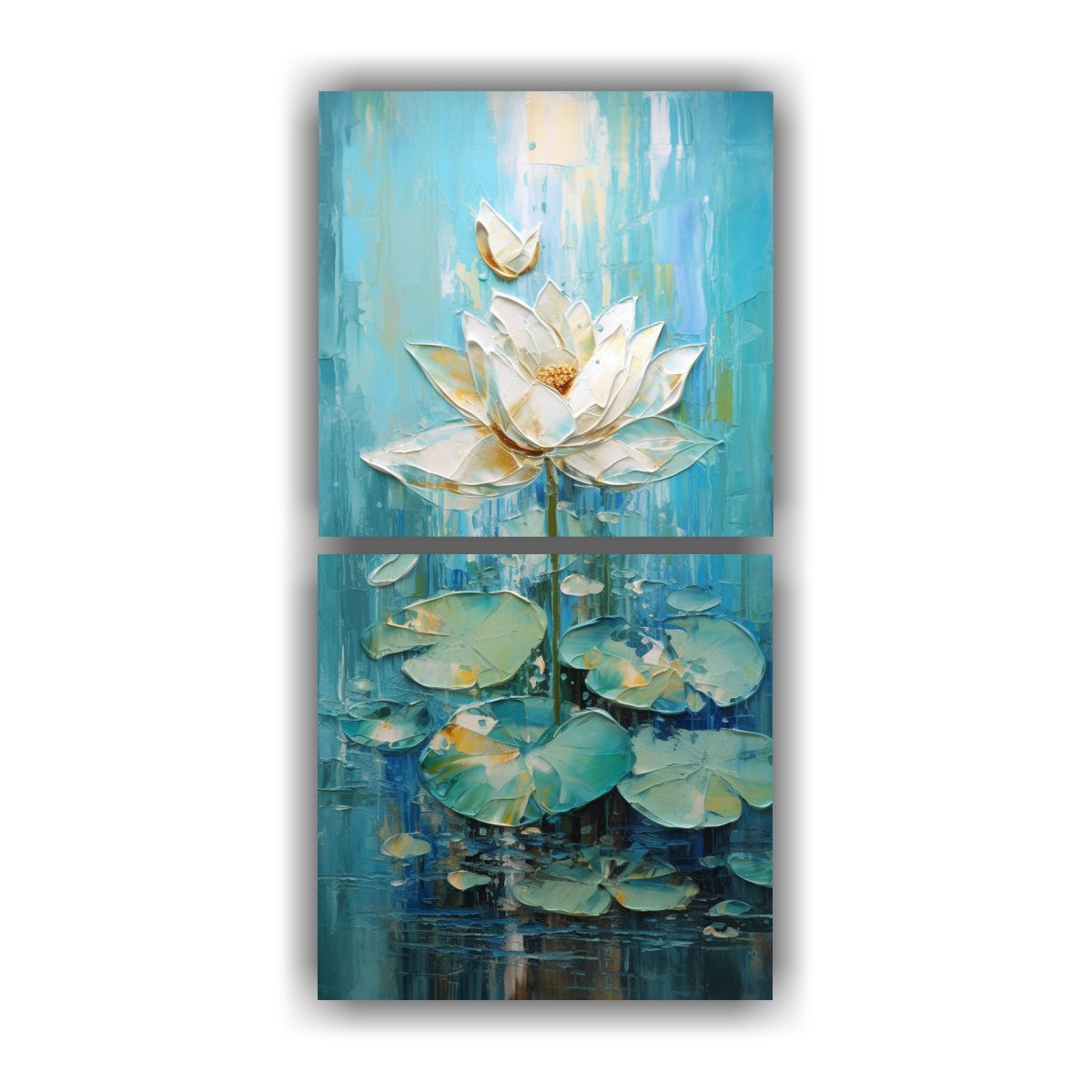 GENERICO - Pinturas Decorativas Inspiración Turquesa Con 50x100 Cm