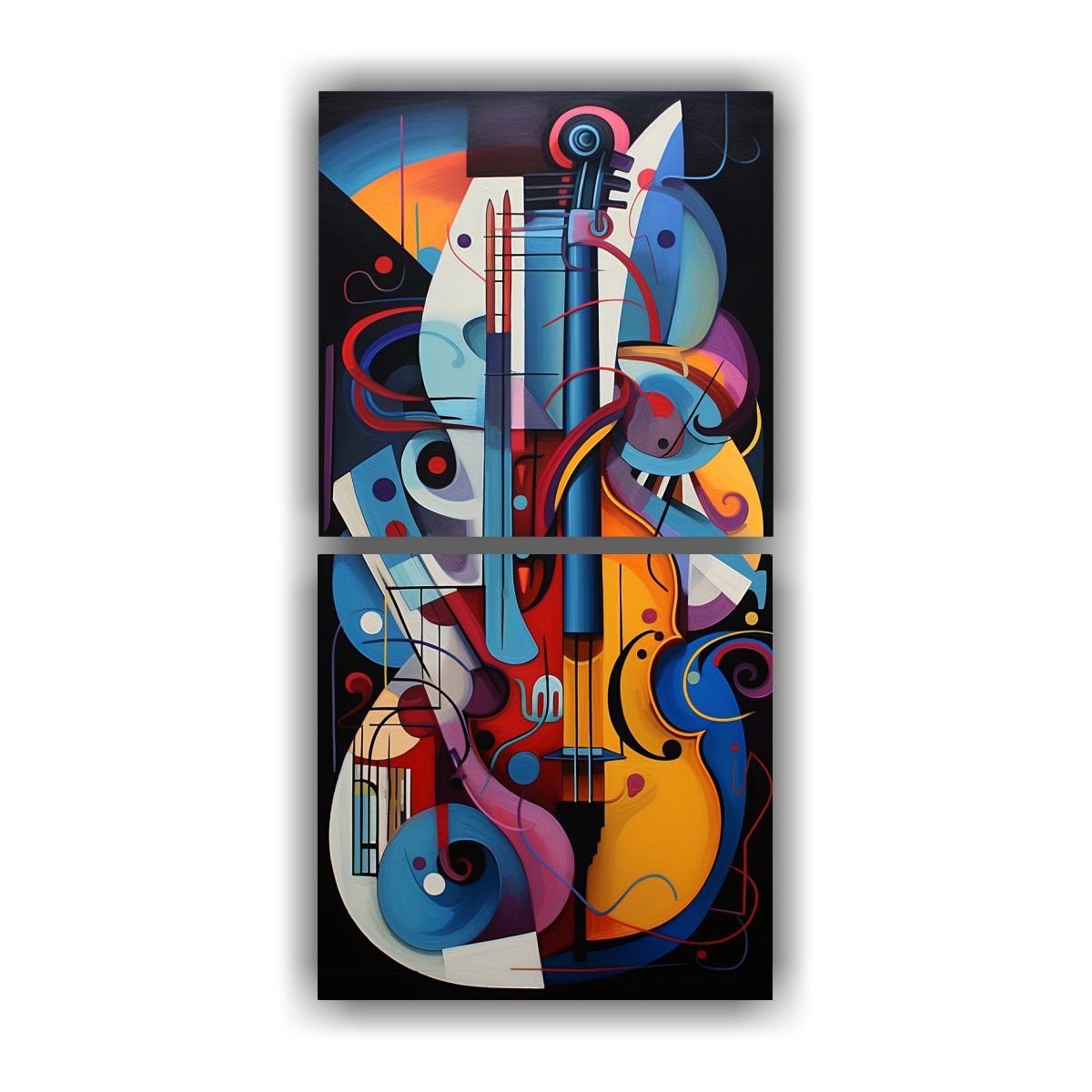 GENERICO - Decoración Abstracta Con Fusión De Arte Y 60x120 Cm
