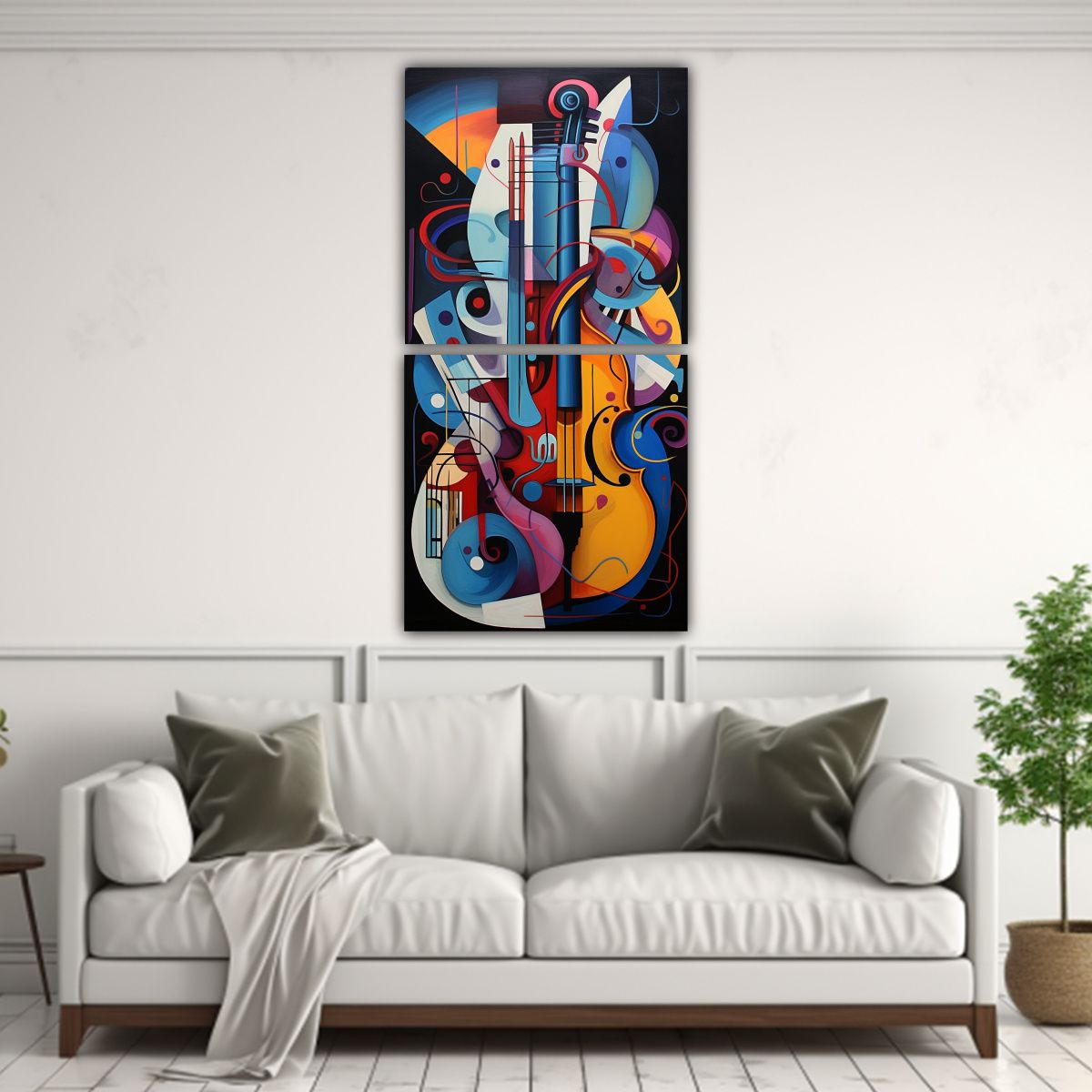 GENERICO - Decoración Abstracta Con Fusión De Arte Y 60x120 Cm
