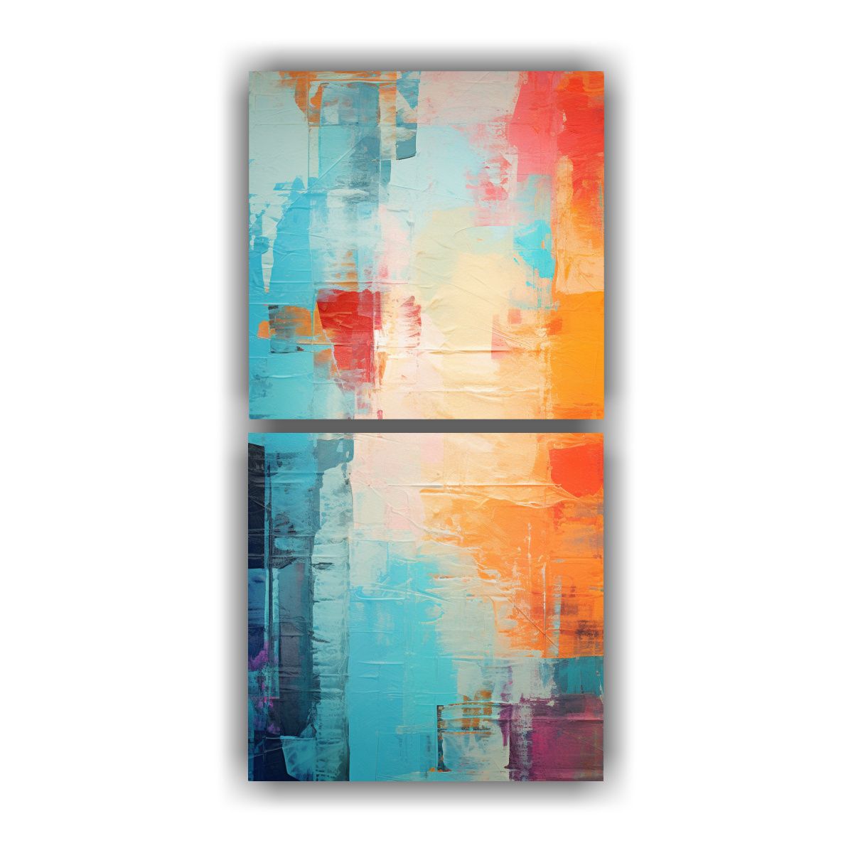 GENERICO - Pinturas Decorativas De Sala Con Textura Y 20x40 Cm