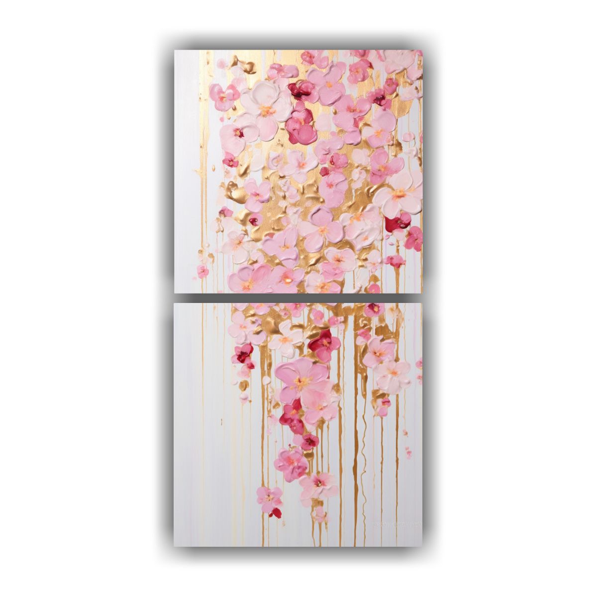 GENERICO - Pintura Acrílica Juvenil En Bastidor Dos Telas 20x40 Cm