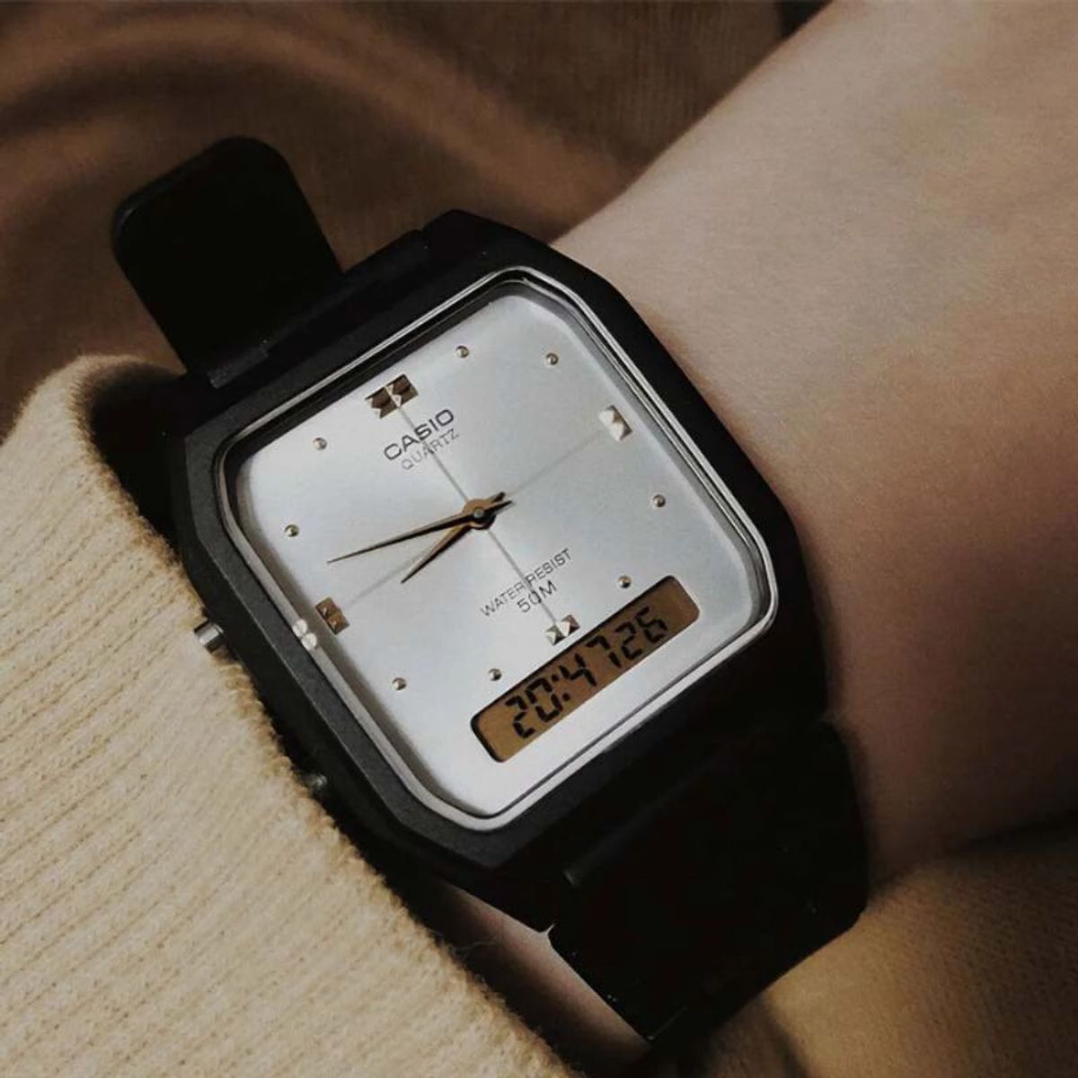 CASIO - Reloj Digital-Análogo Casio Unisex AW-48HE-7AVDF