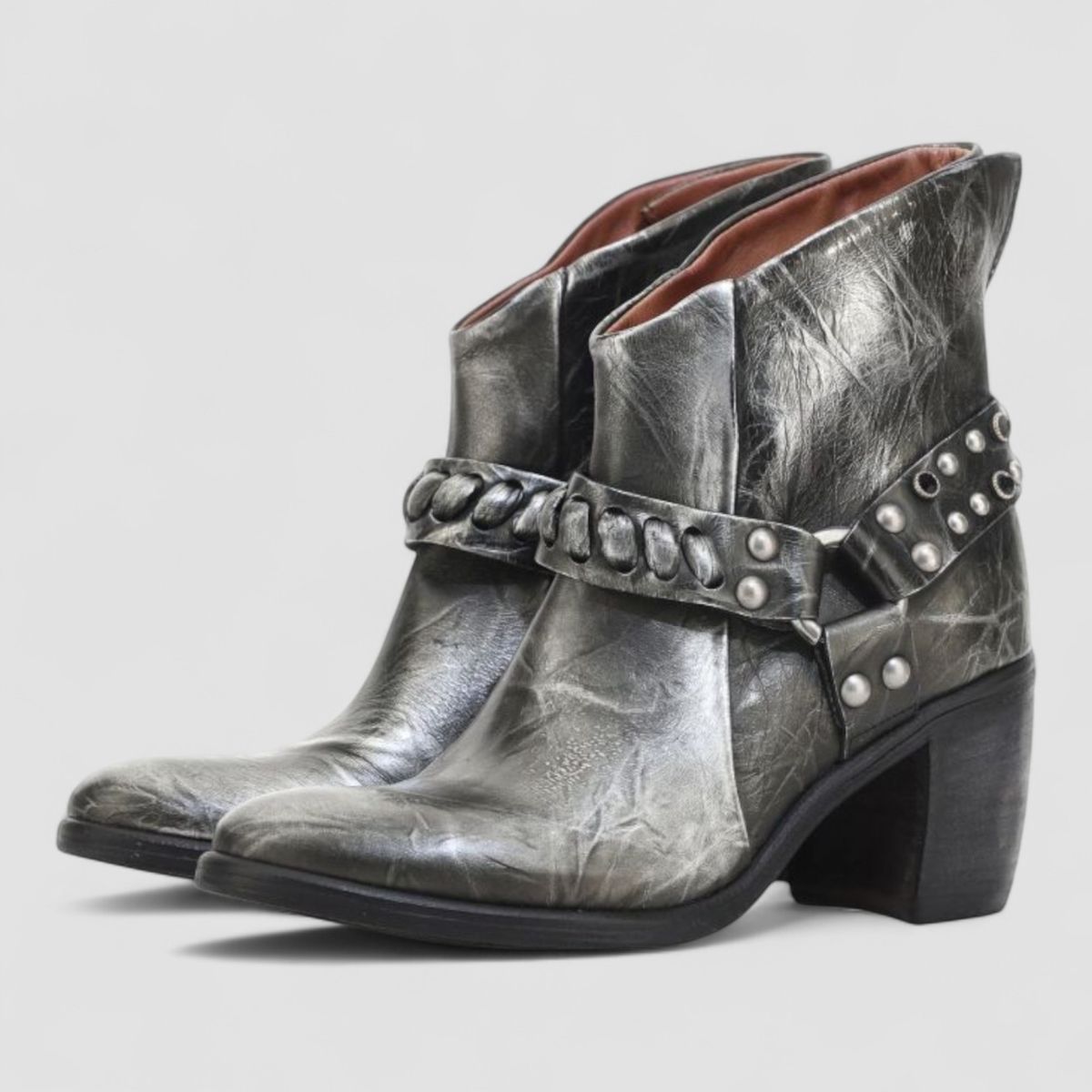 AS 98 - BOTIN MUJER RUBY ARGENTO AS98