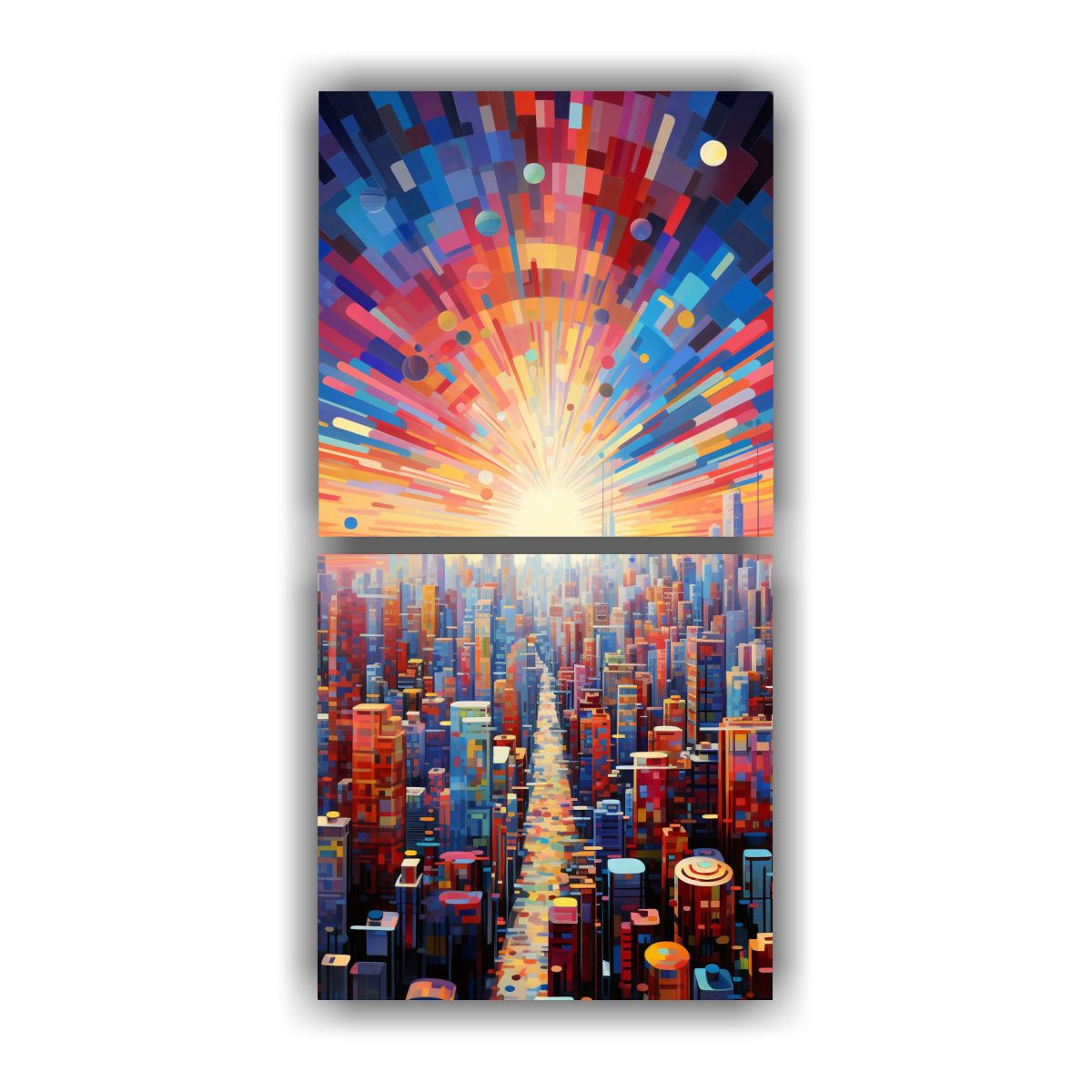 GENERICO - Cuadros De Tela De Detalles Intrincados De Una 60x120 Cm