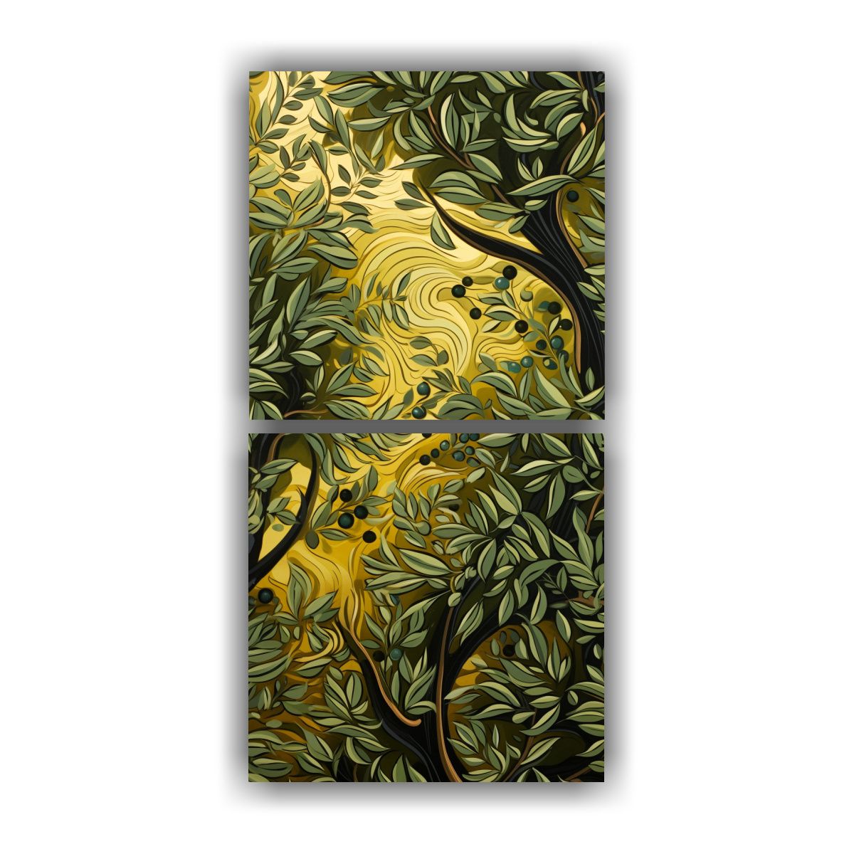 GENERICO - Pinturas Decorativas Estilo Entrelazando Patrones 20x40 Cm