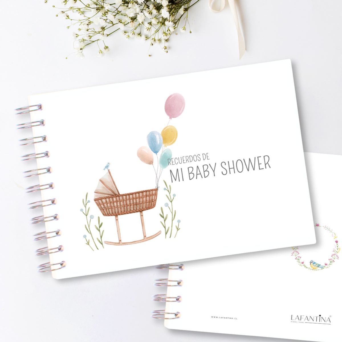 LAFANTINA - LIBRETA RECUERDOS DE MI BABY SHOWER