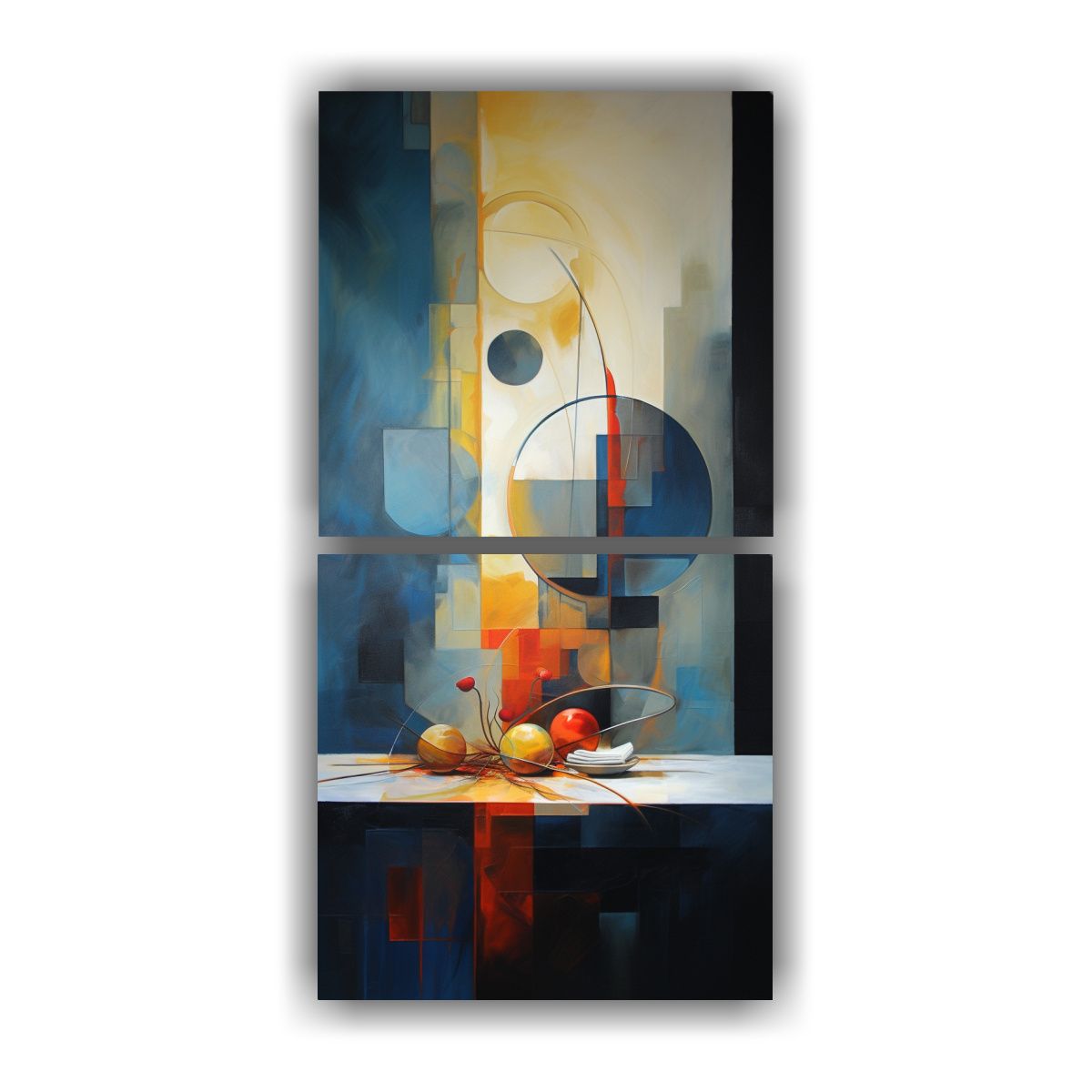 GENERICO - Pinturas Abstractas Para Comedor Diseño 20x40 Cm