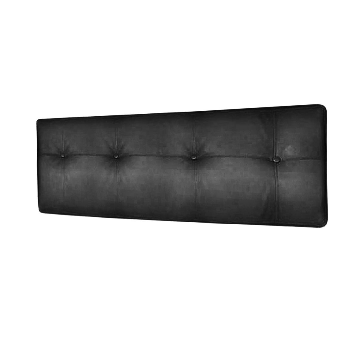 LATAM HOME - Respaldo BEST Tela PU Negro 2 Plazas