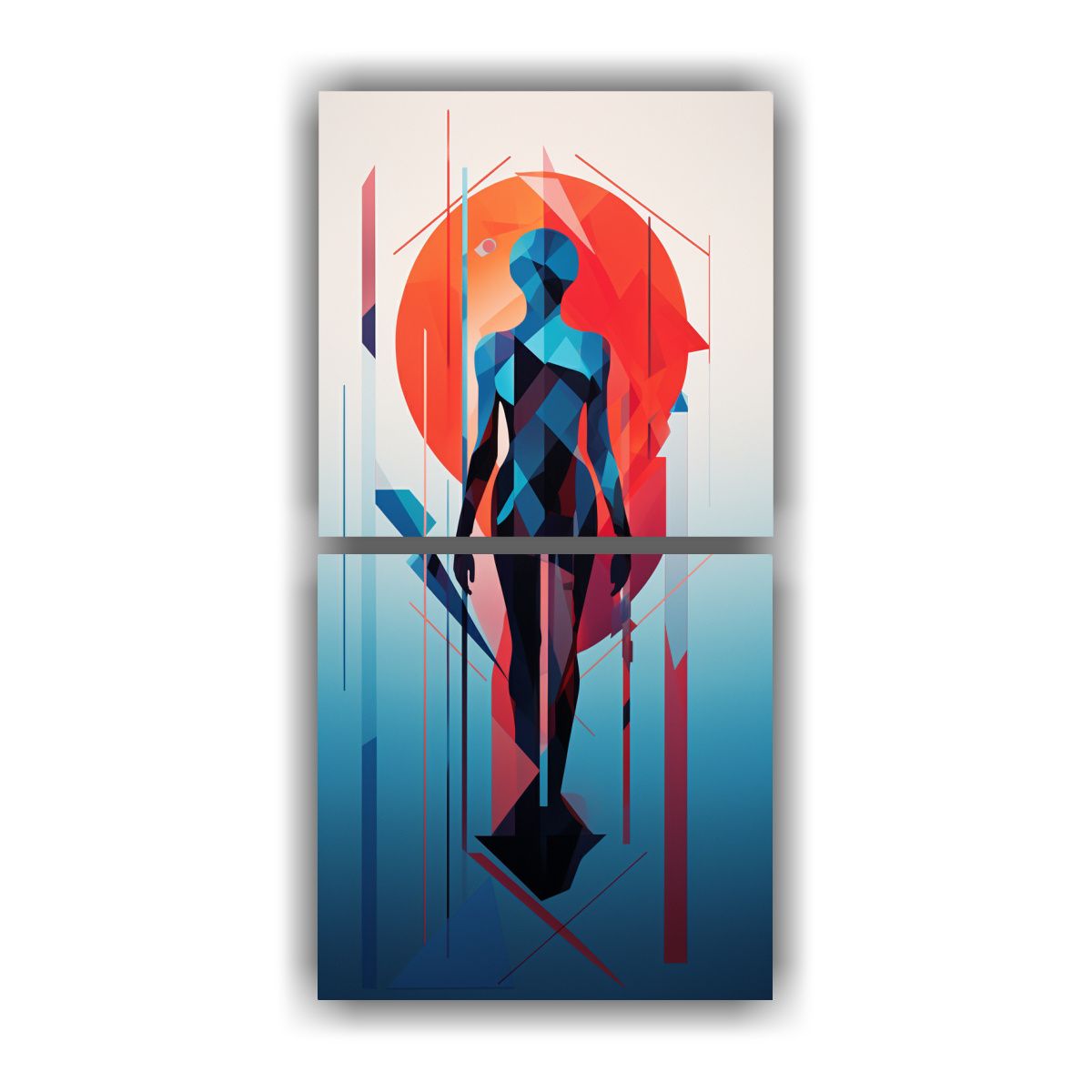 GENERICO - Pinturas Decorativas De Figura Humana En Estilo 20x40 Cm