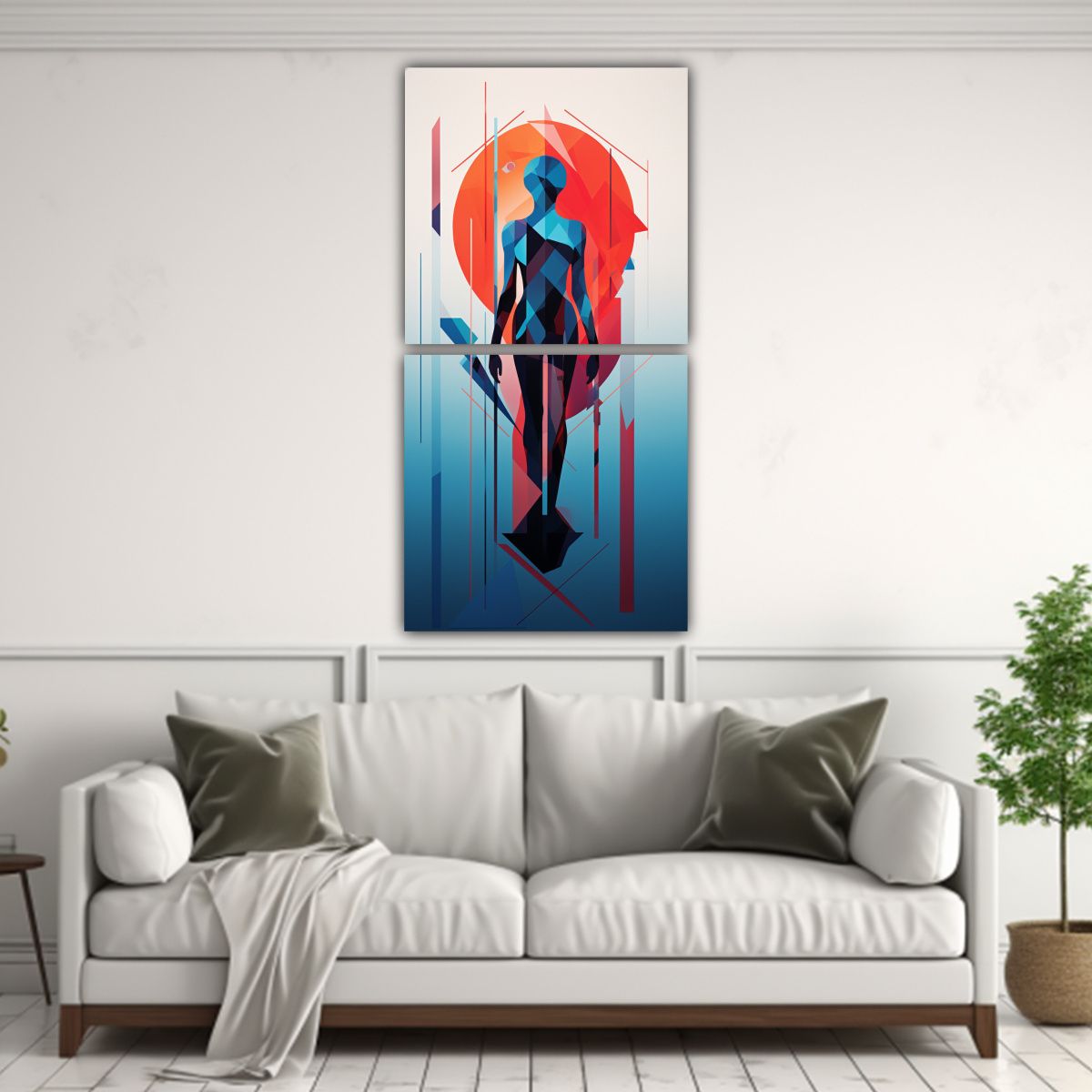 GENERICO - Pinturas Decorativas De Figura Humana En Estilo 20x40 Cm