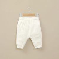 Pantalón bombacho blanco de bebé niña