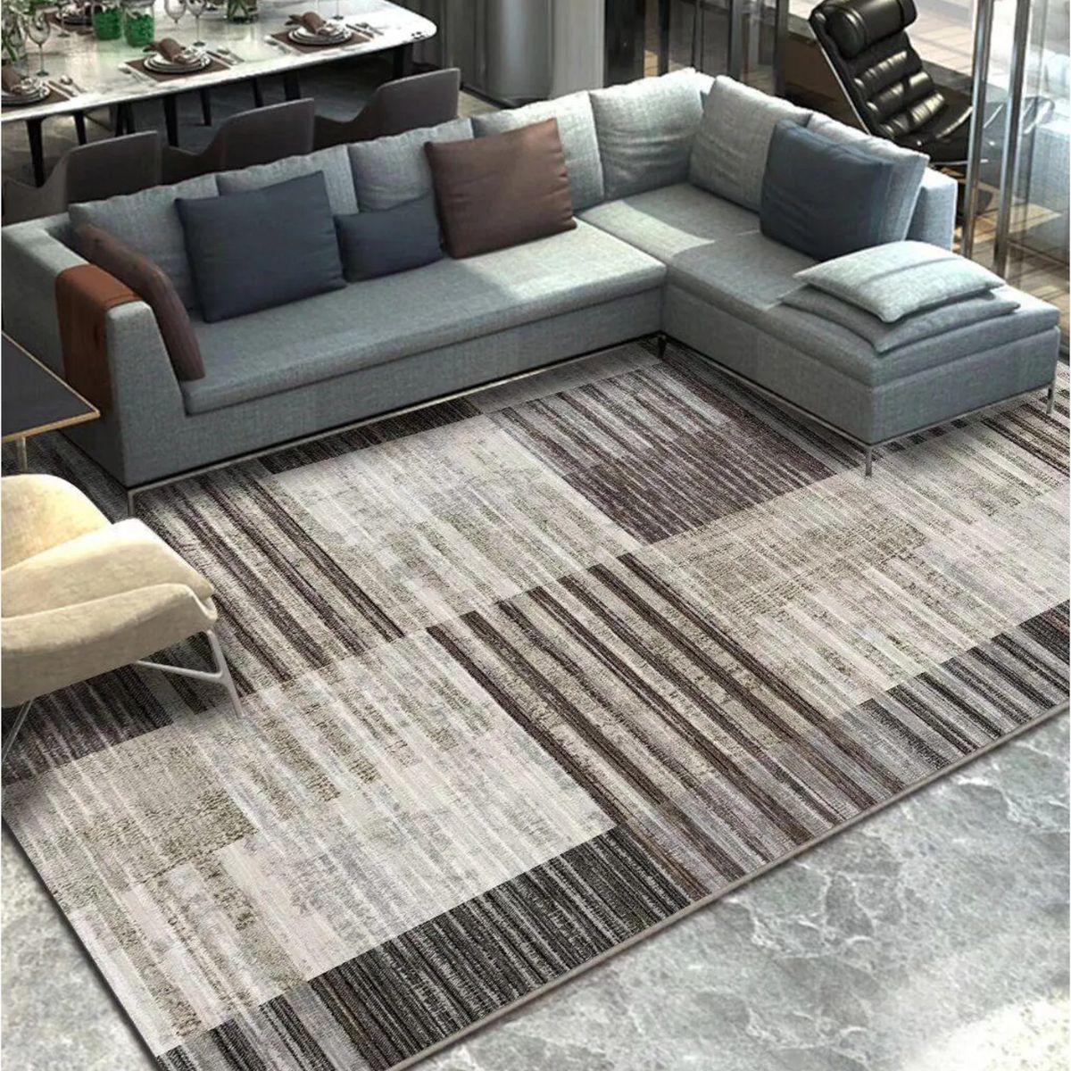 GENERICO - Alfombra Moderna 200x240cm con Diseño y Efecto Visual 3D m18