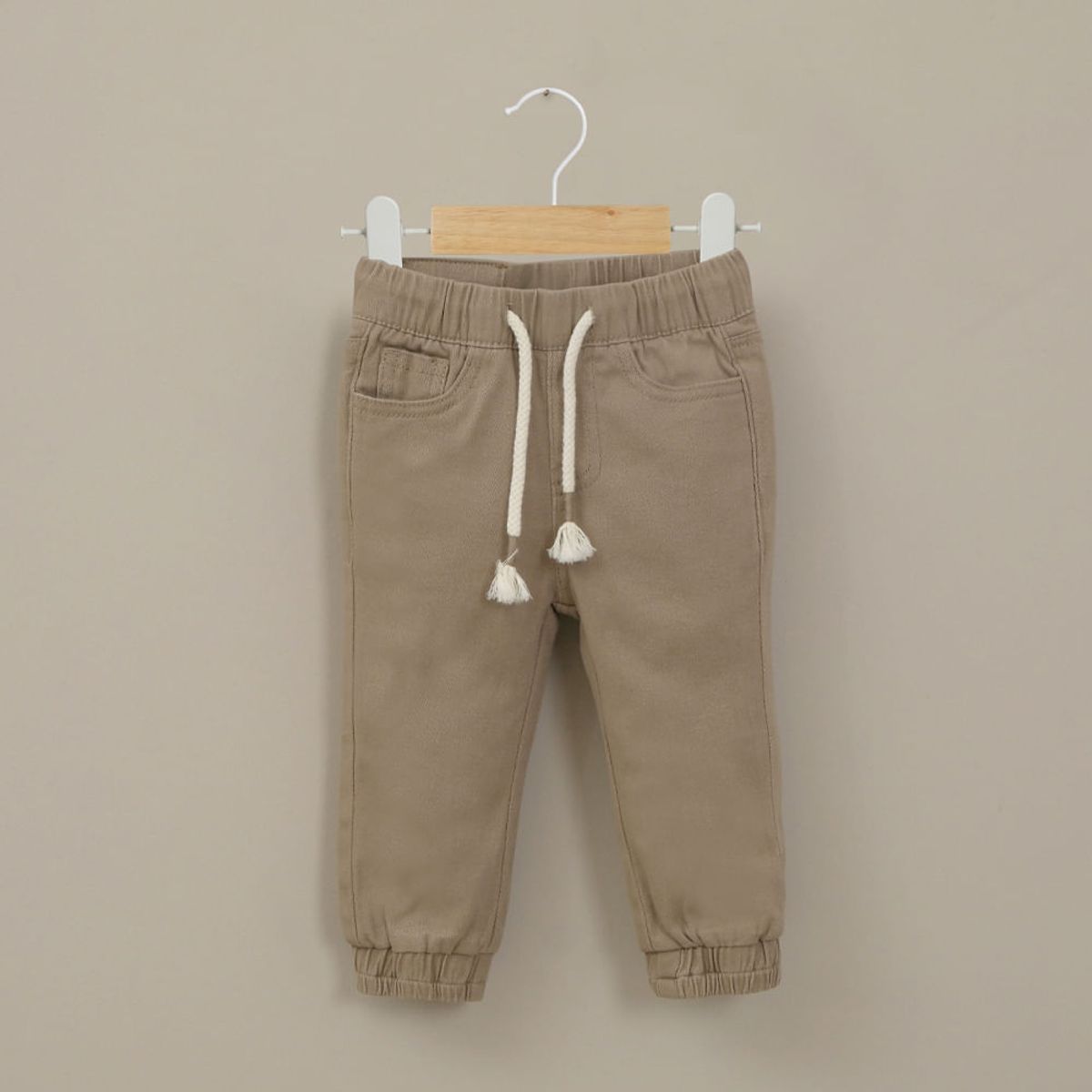 OPALINE - Pantalon  jogger taupe de niño
