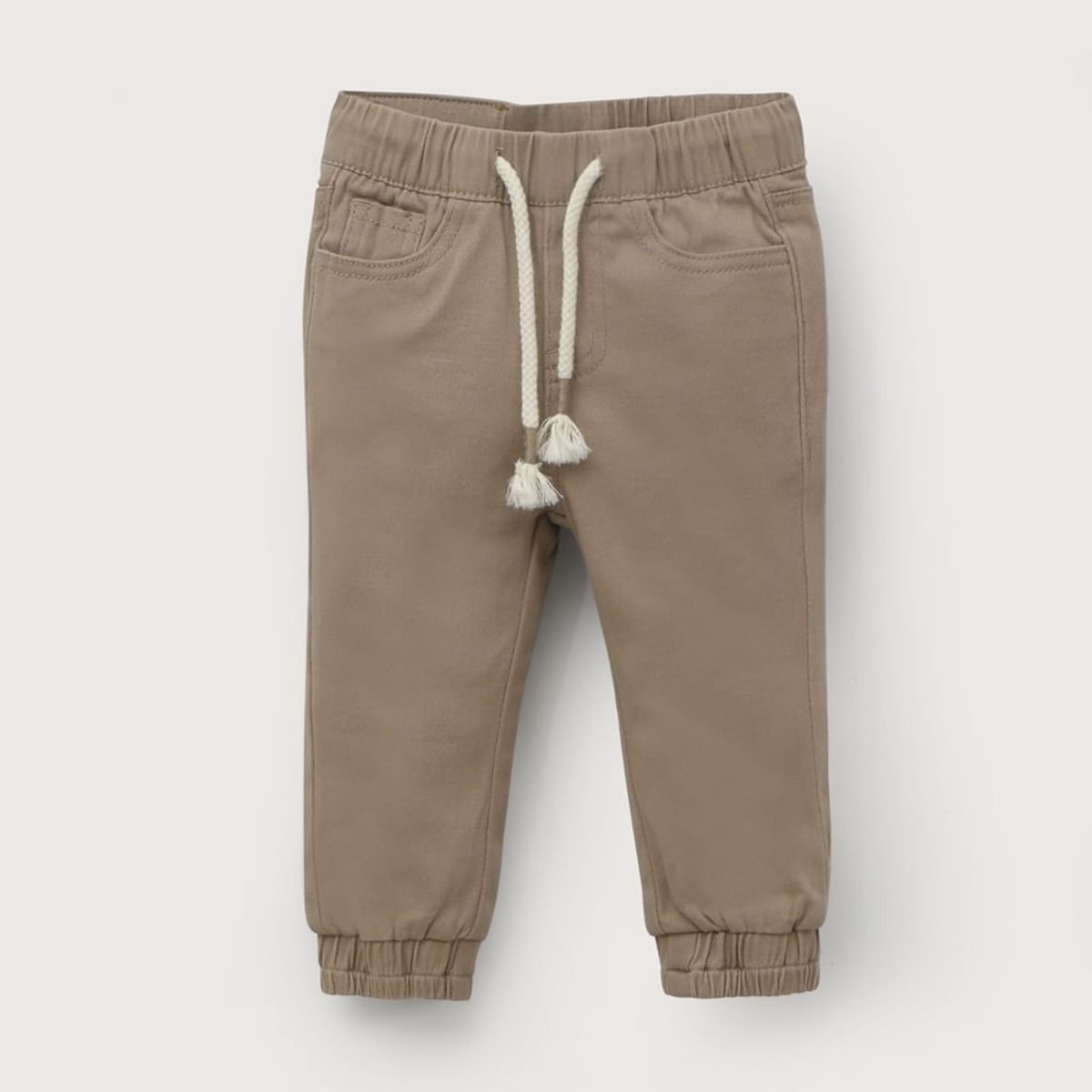 OPALINE - Pantalon  jogger taupe de niño