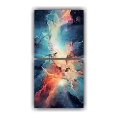 GENERICO - Pinturas Decorativas Dos Canvas Diseño 50x100 Cm