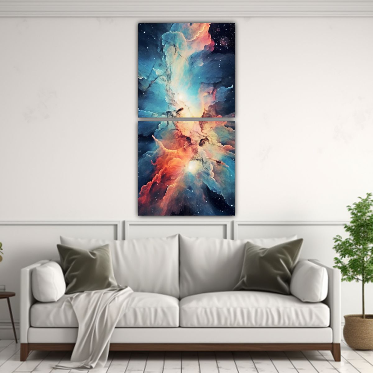 GENERICO - Pinturas Decorativas Dos Canvas Diseño 50x100 Cm