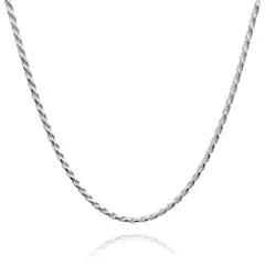 COGGIOLA - Cadena Turbillón 55cm Plata Fina 925