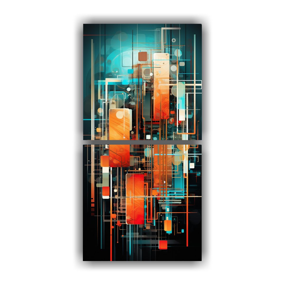 GENERICO - Pintura Decorativa De Intensidad Abstracta 20x40 Cm
