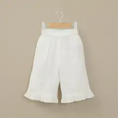 OPALINE - Pantalón palazzo blanco de niña