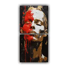 GENERICO - Pinturas Decorativas De Contornos Faciales Y 20x40 Cm