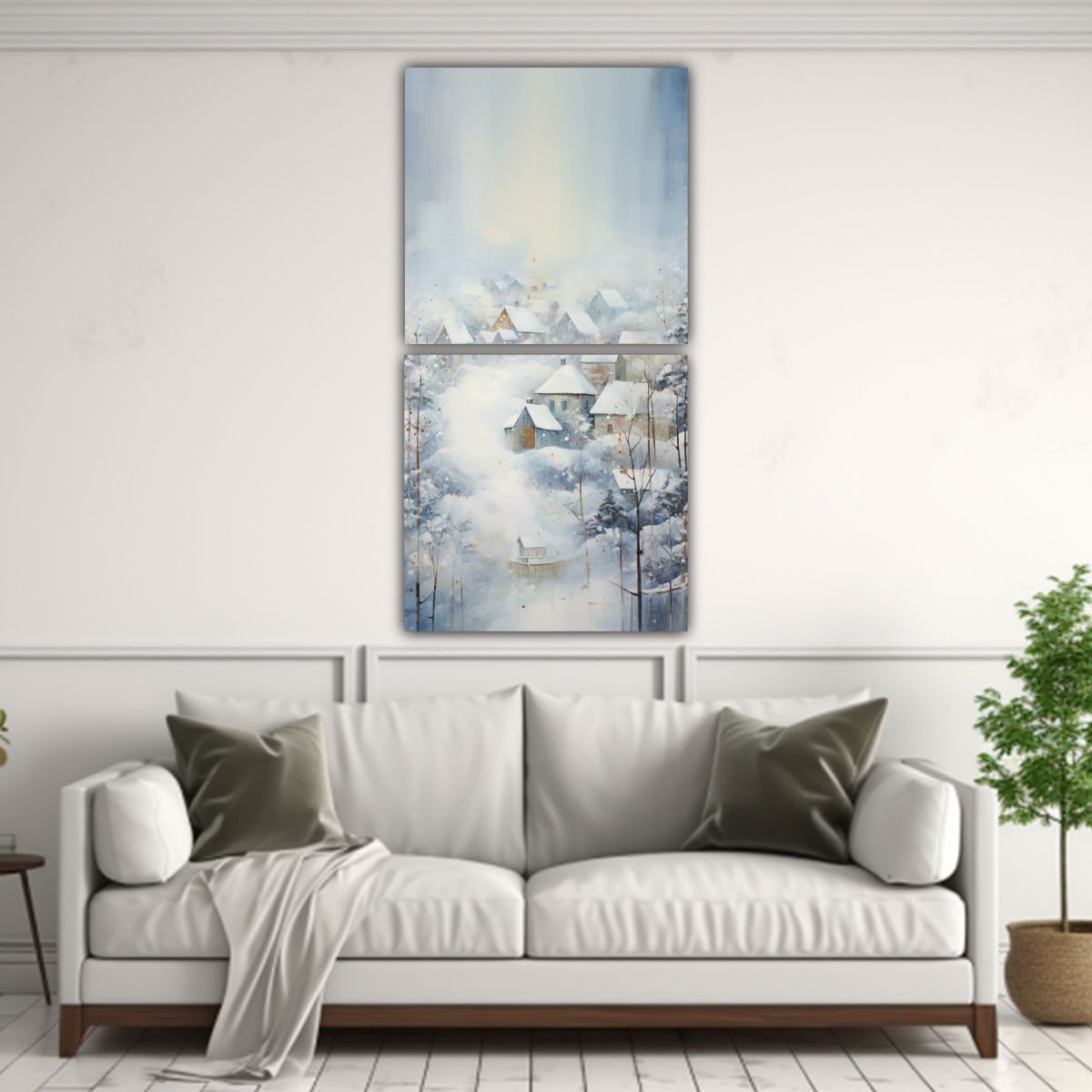 GENERICO - Pinturas Abstractas En Bastidor Eterna Belleza 60x120 Cm
