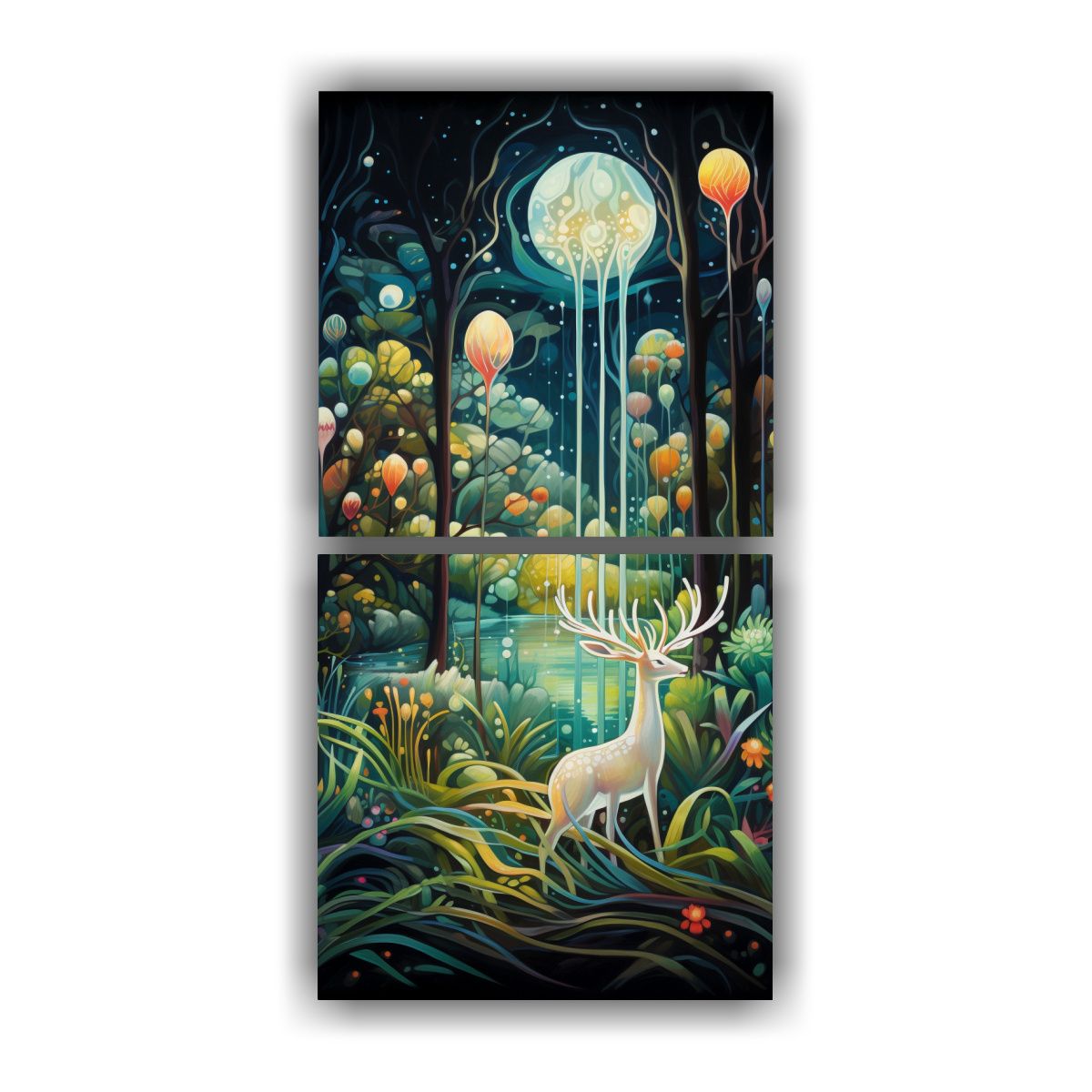 GENERICO - Pinturas Clásicas Abstractas De Cuentos Mágicos 50x100 Cm