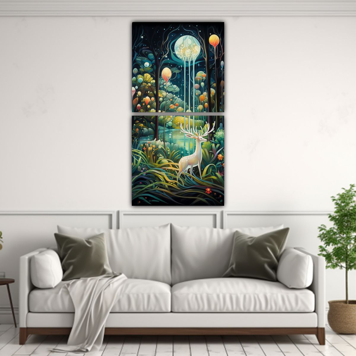 GENERICO - Pinturas Clásicas Abstractas De Cuentos Mágicos 20x40 Cm