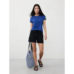 BANANA REPUBLIC - Polera Mujer Timeless Crew-Neck Azul