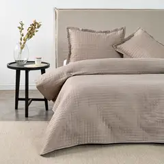 CANNON - Quilt Af Liso 2 Plazas Roller Taupe