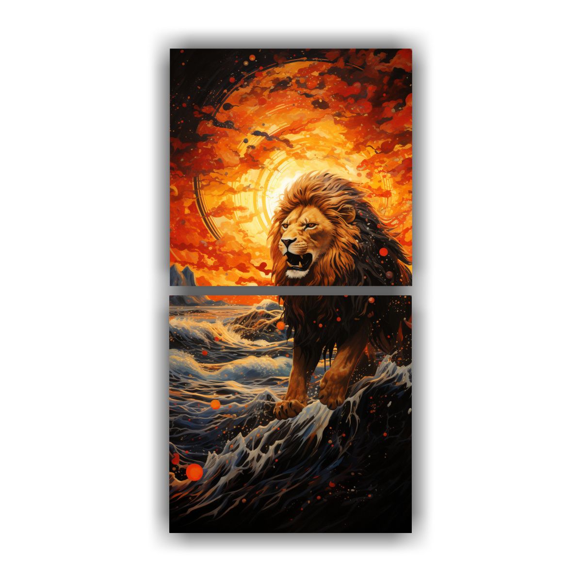 GENERICO - Composiciones Vintage Motivo Desert Twilight El 30x60 Cm