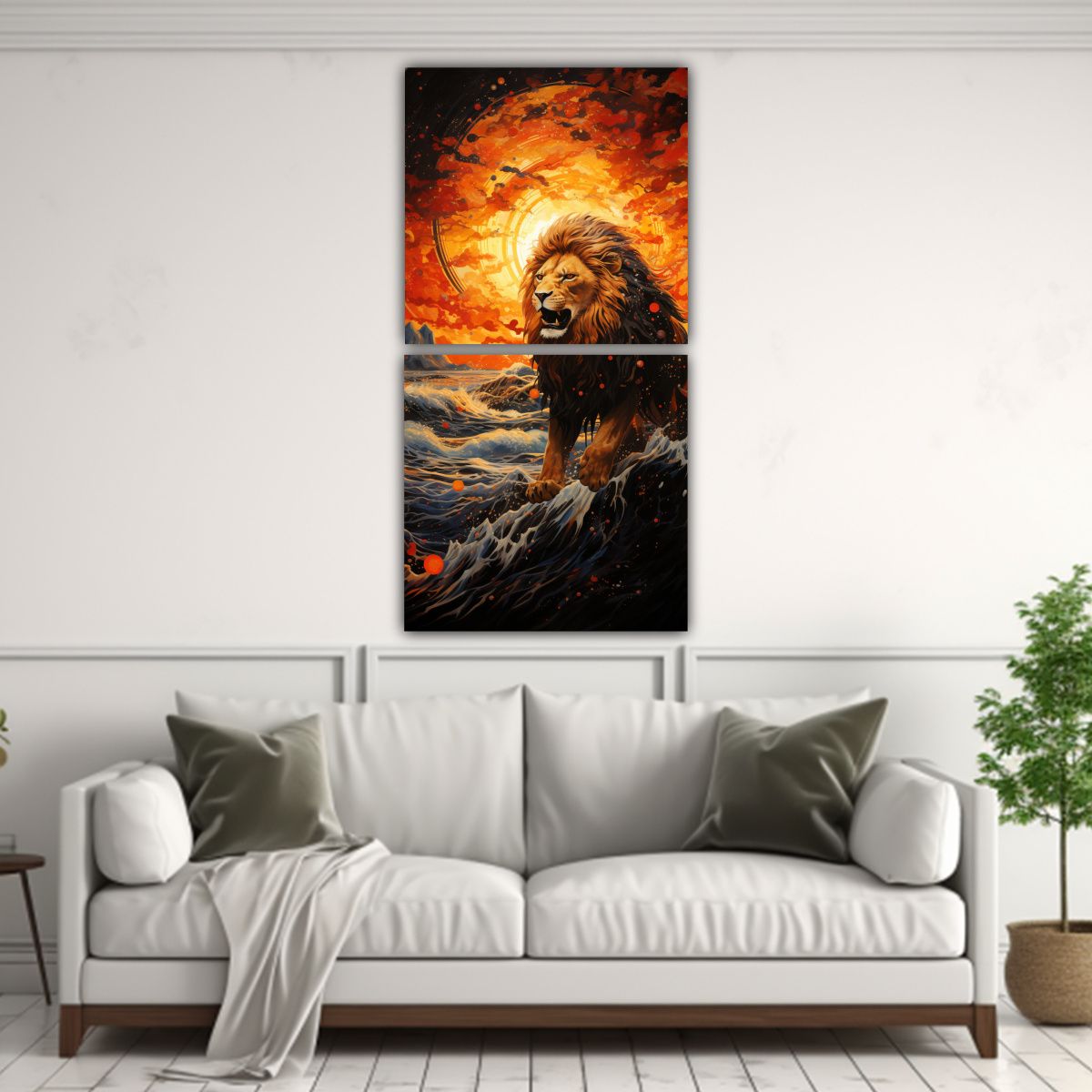 GENERICO - Composiciones Vintage Motivo Desert Twilight El 30x60 Cm