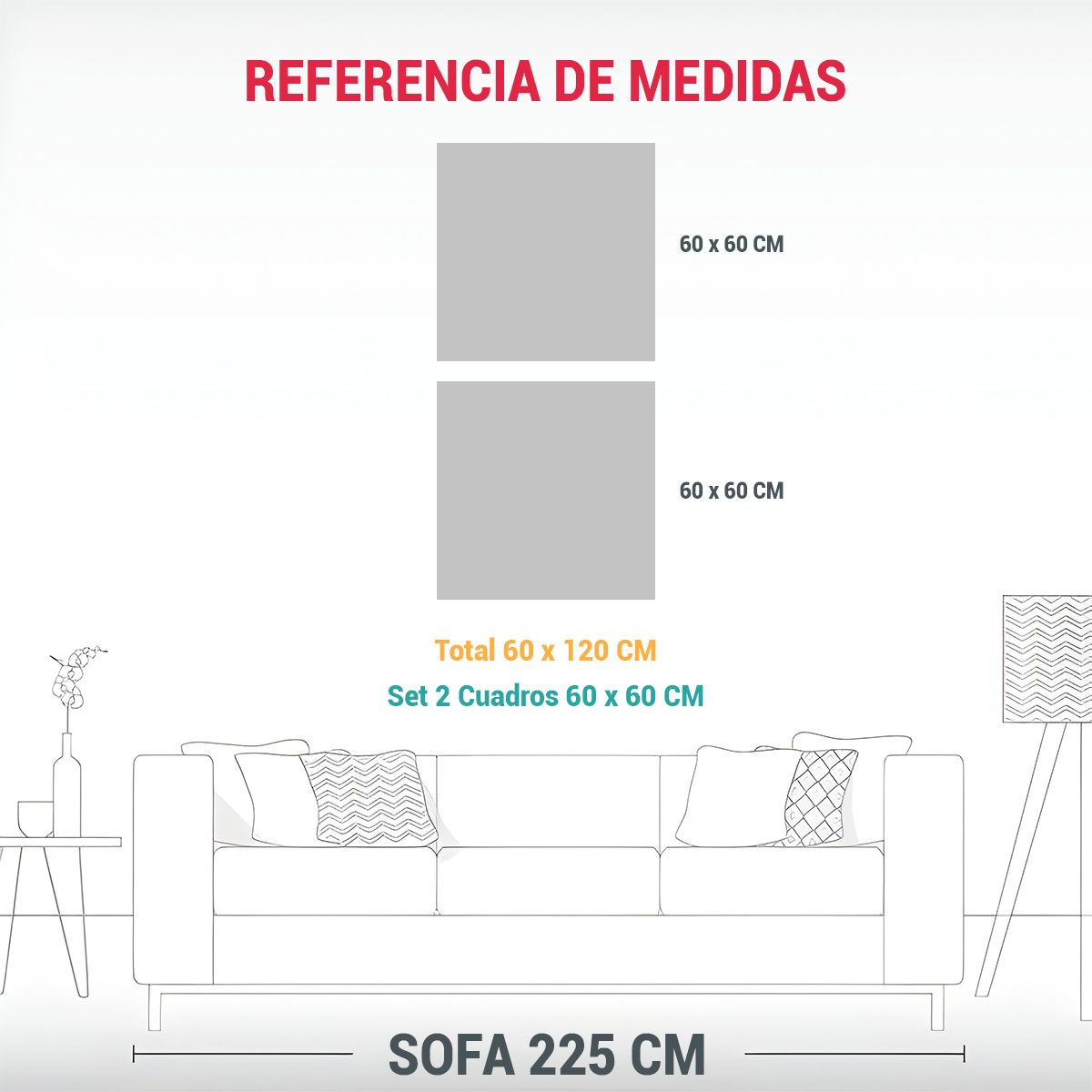 GENERICO - Cuadros Tela Sublimada Efecto Visual Del árbol 60x120 Cm