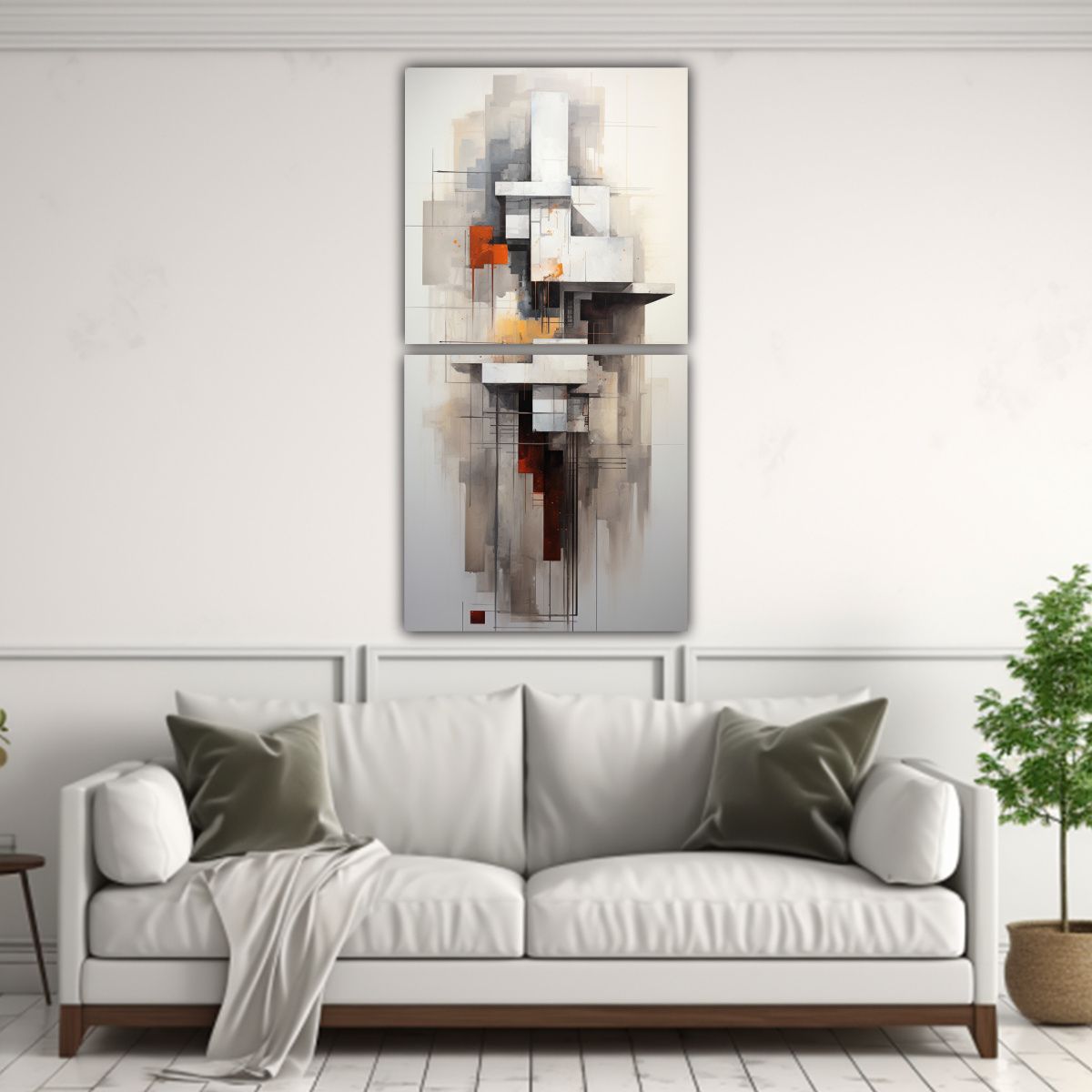 GENERICO - Conjunto De Lienzos De Cuadro Estética 60x120 Cm