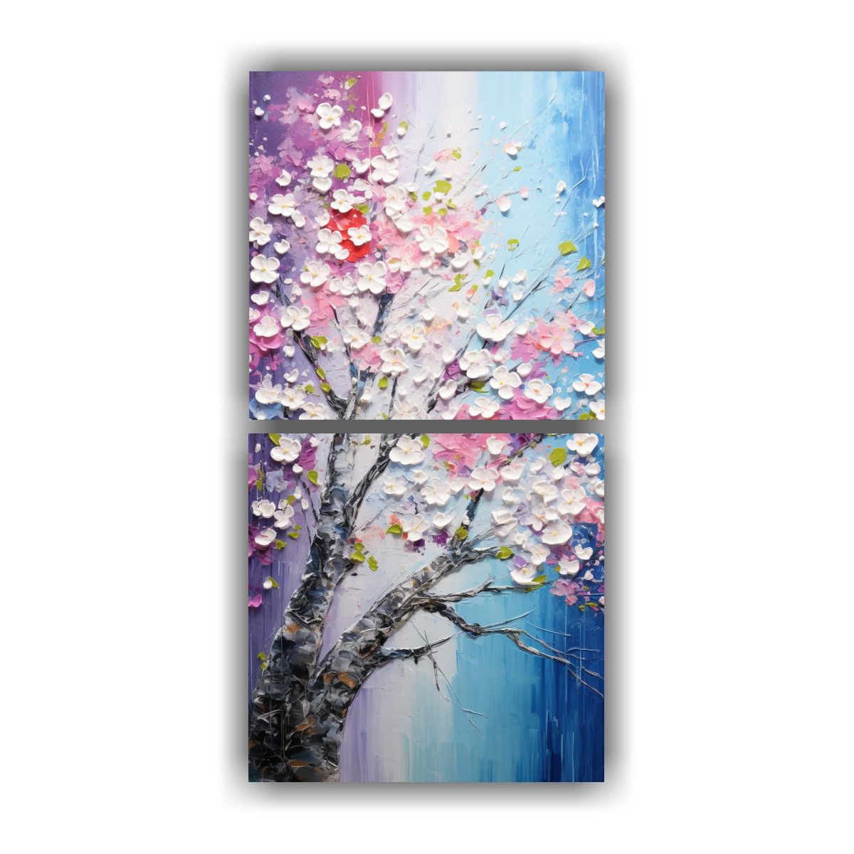 GENERICO - Obra De Arte En Lienzo De Finas Líneas Y Colores 30x60 Cm