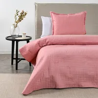 Quilt Af Liso 2 Plazas Roller Rosa