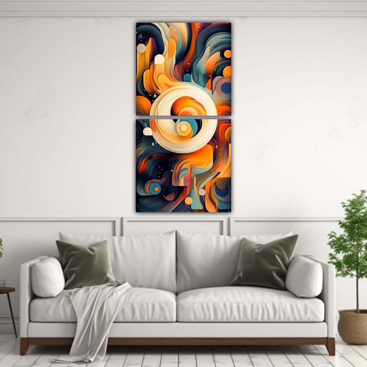 GENERICO - Lienzos Colores Representación Imagen Arte 30x60 Cm