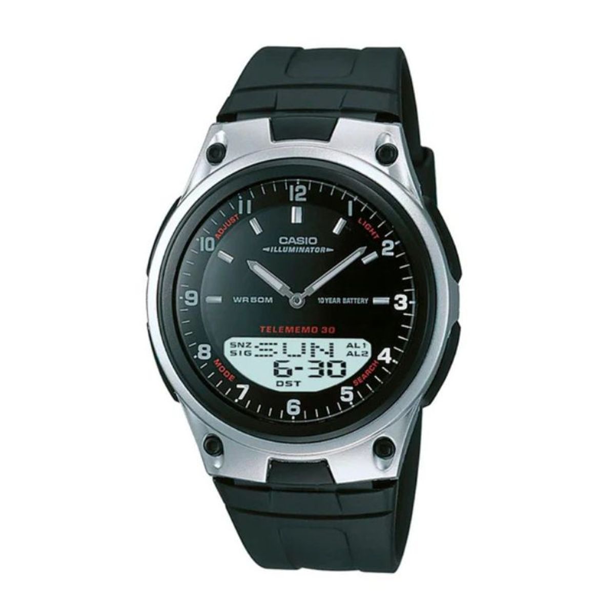 CASIO - Reloj Casio Análogo-Digital Hombre AW-80-1AVDF Telememo