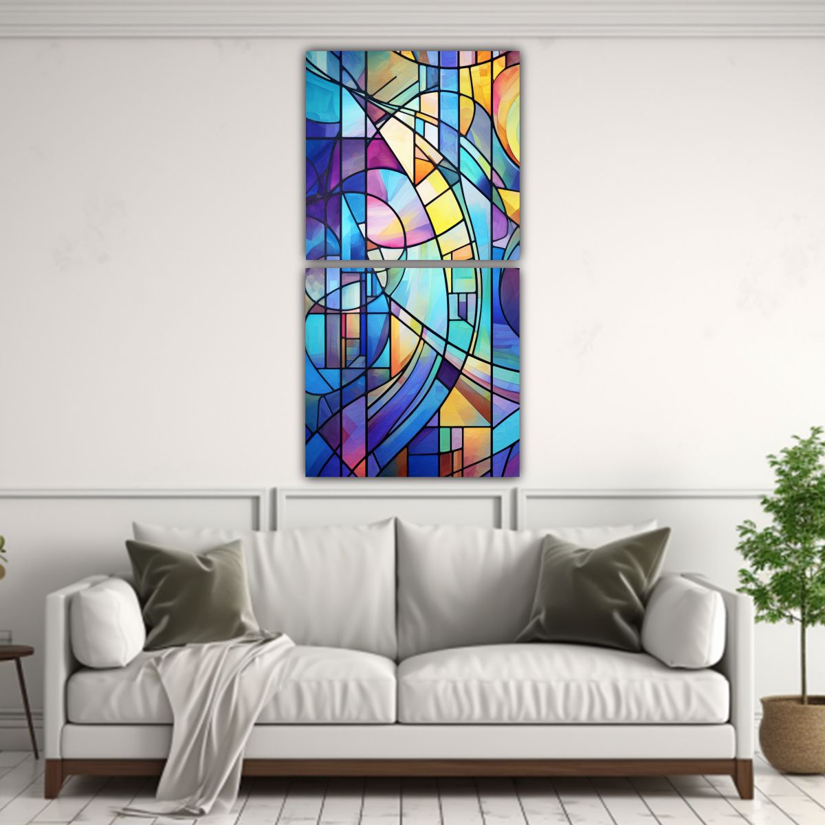 GENERICO - Conjunto De 2 Lienzos De Tela Juveniles 50x100 Cm