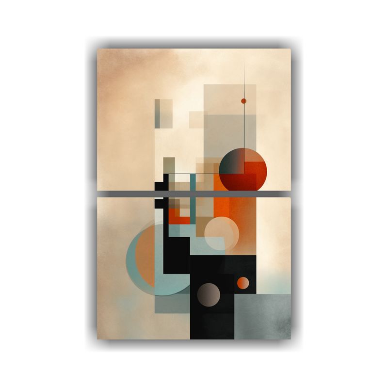 GENERICO - Conjunto 2 Lienzos Tela Sublimada Arte Gráfico 80x120 Cm