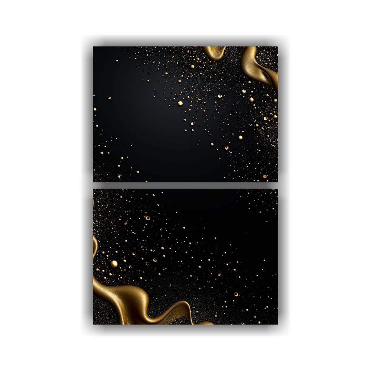 GENERICO - Pintura De Pared Conceptual Elegante Fondo Negro 80x120 Cm