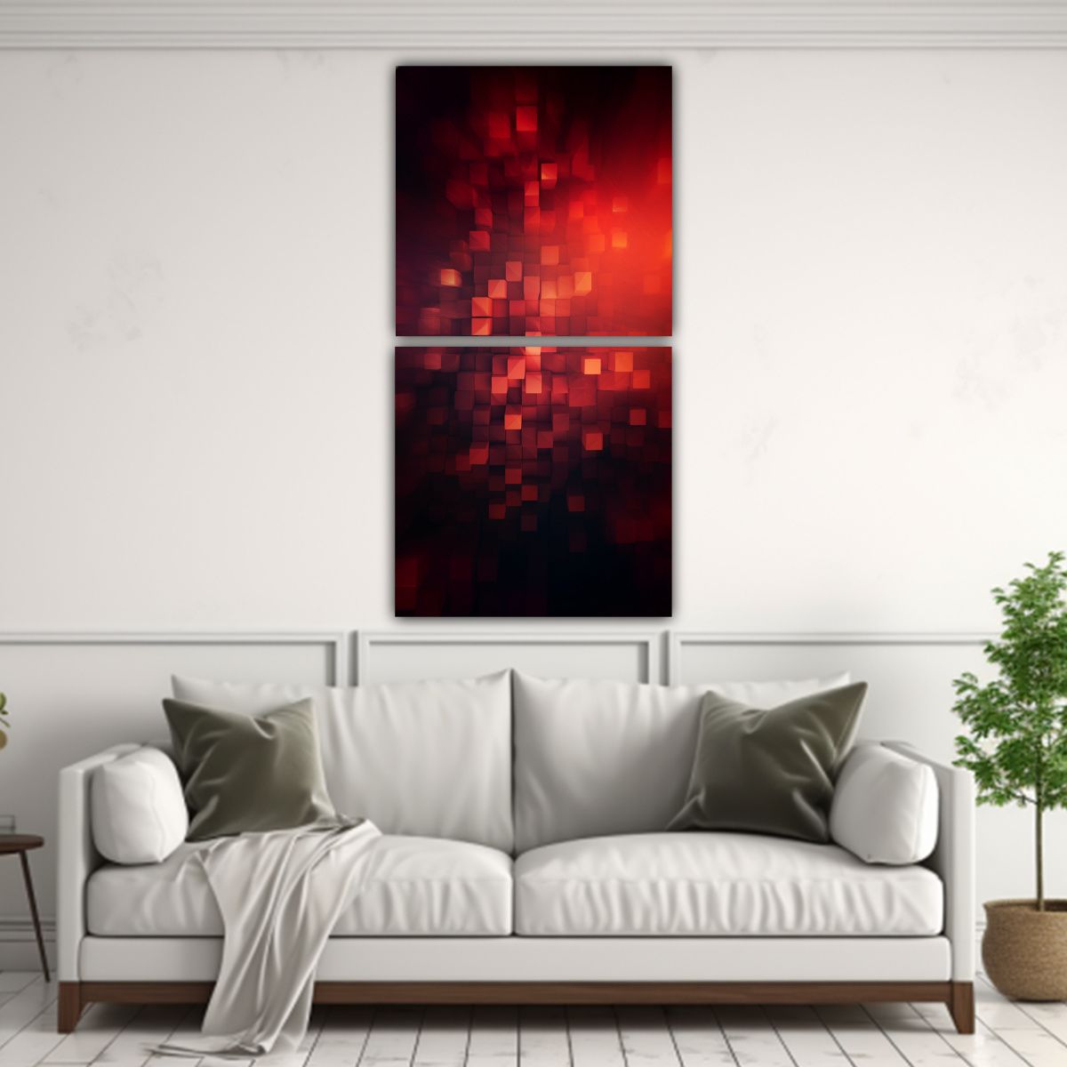 GENERICO - Díptico Movimiento Juveniles Abstracto 60x120 Cm