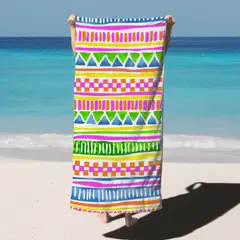 CHANTILLY - Toalla De Playa Microfibra Estampado Étnico
