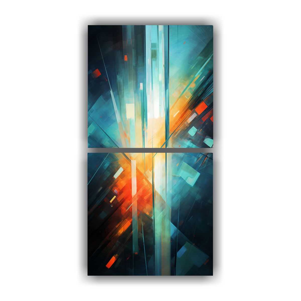 GENERICO - Pinturas Abstractas Dos Artes Creativa Escena 20x40 Cm