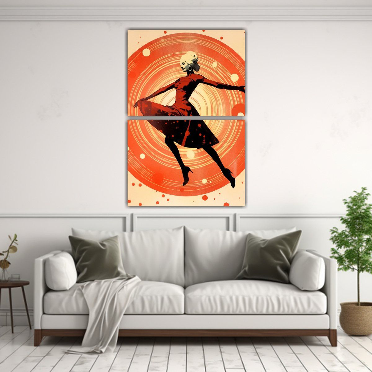 GENERICO - Pintura Decorativa En Lienzo Sublimado De Mujer 80x120 Cm